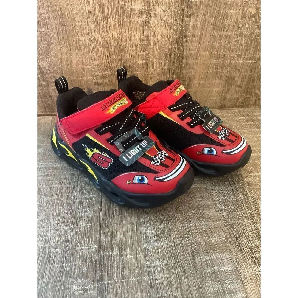 SKECHERS 6 Toddler Thermo Flash Wheel Buddies Sneakers